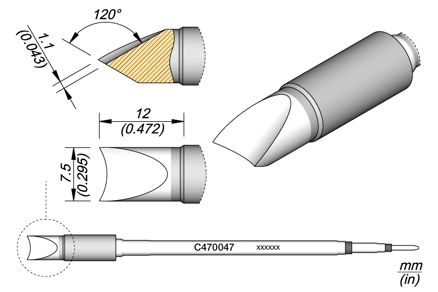 C470047 - Pin / Connector Cartridge Ø 14